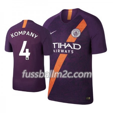 Fußballtrikots Manchester City Kompany 4 Ausweich Trikotsatz 2018-2019